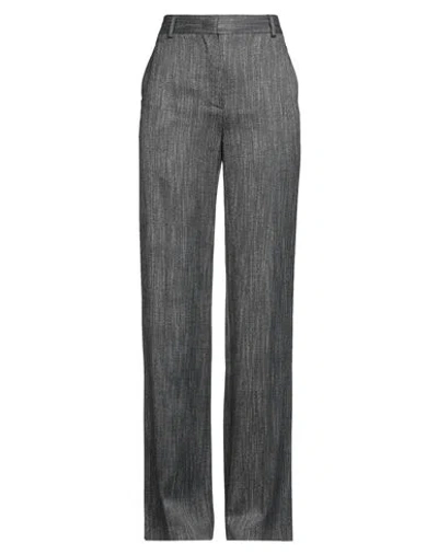 Alberta Ferretti Woman Pants Black Size 6 Viscose In Gray