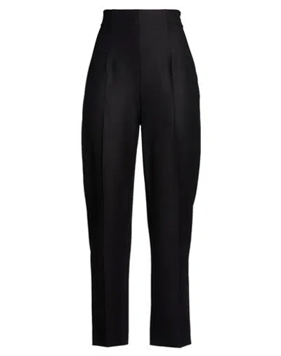 Alberta Ferretti Woman Pants Black Size 8 Virgin Wool, Polyamide, Elastane