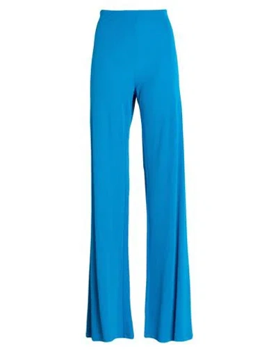 Alberta Ferretti Woman Pants Bright Blue Size 10 Viscose