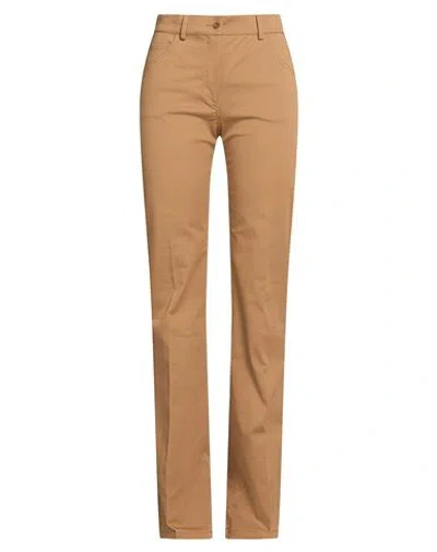 Alberta Ferretti Woman Pants Brown Size 2 Cotton, Elastane