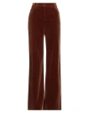 Alberta Ferretti Woman Pants Brown Size 8 Cotton, Elastane