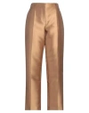 Alberta Ferretti Woman Pants Camel Size 10 Polyester, Silk In Beige
