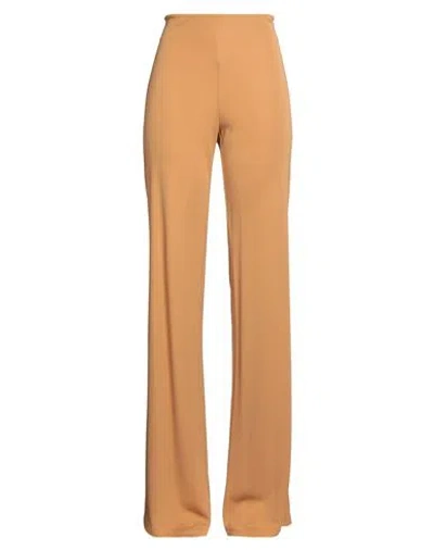 Alberta Ferretti Woman Pants Camel Size 8 Viscose In Brown