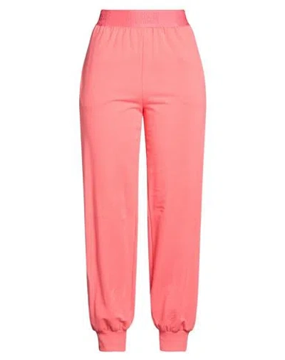 Alberta Ferretti Woman Pants Coral Size 6 Cotton, Elastane In Pink