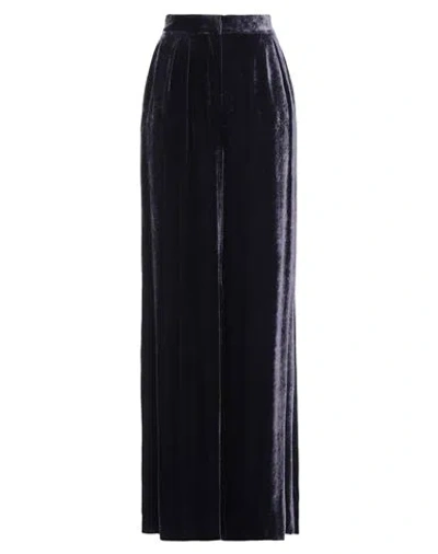 Alberta Ferretti Woman Pants Dark Purple Size 4 Viscose, Silk