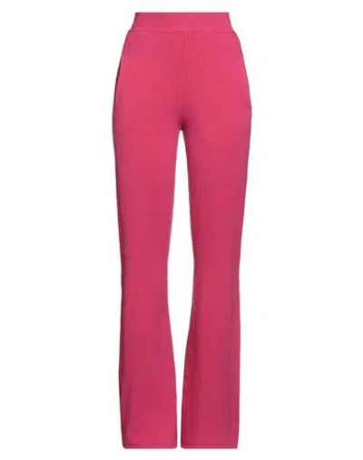 Alberta Ferretti Woman Pants Fuchsia Size 10 Virgin Wool, Cashmere, Polyamide, Elastane