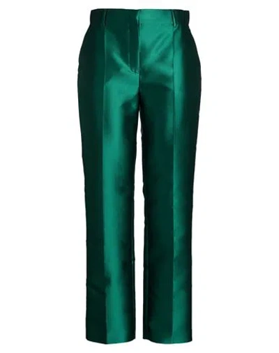Alberta Ferretti Woman Pants Green Size 6 Polyester, Silk