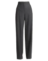 Alberta Ferretti Woman Pants Grey Size 10 Virgin Wool, Elastane
