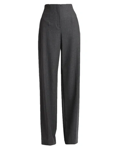 Alberta Ferretti Woman Pants Grey Size 10 Virgin Wool, Elastane In Grey
