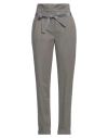 Alberta Ferretti Woman Pants Grey Size 4 Cotton, Elastane, Acetate In Grey