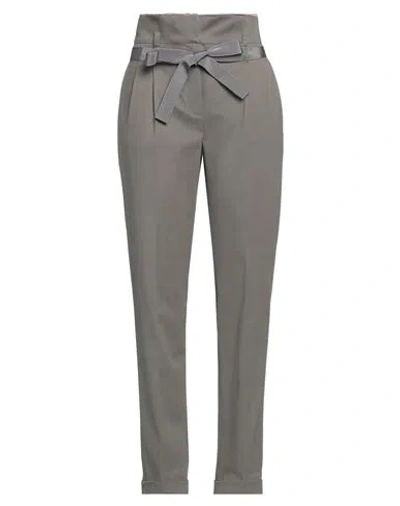Alberta Ferretti Woman Pants Grey Size 4 Cotton, Elastane, Acetate