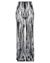 Alberta Ferretti Woman Pants Grey Size 6 Polyamide, Viscose, Pvc - Polyvinyl Chloride, Polyester, Gl In Grey