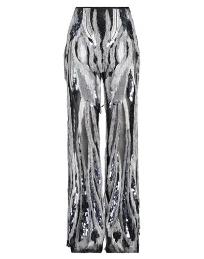 Alberta Ferretti Woman Pants Grey Size 6 Polyamide, Viscose, Pvc - Polyvinyl Chloride, Polyester, Gl