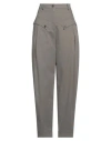 Alberta Ferretti Woman Pants Grey Size 8 Cotton, Elastane