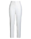 Alberta Ferretti Woman Pants Ivory Size 6 Virgin Wool, Polyamide, Cashmere In White