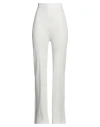 Alberta Ferretti Woman Pants Ivory Size 8 Viscose, Polyamide, Polyester, Elastane In White
