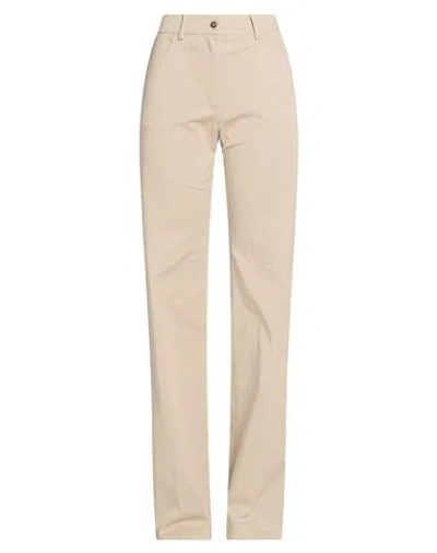Alberta Ferretti Woman Pants Khaki Size 4 Cotton, Elastane In Neutral