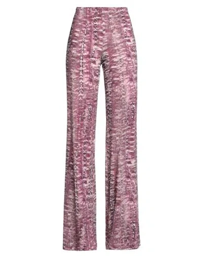 Alberta Ferretti Woman Pants Magenta Size 6 Viscose, Elastane In Purple