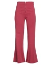 Alberta Ferretti Woman Pants Magenta Size 8 Cotton, Elastane
