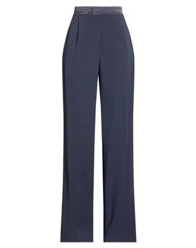 Alberta Ferretti Woman Pants Navy Size 4 Acetate, Viscose, Elastane In Blue