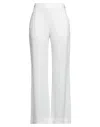 Alberta Ferretti Woman Pants Off White Size 10 Acetate, Viscose