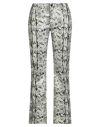 Alberta Ferretti Woman Pants Off White Size 4 Leather In Green