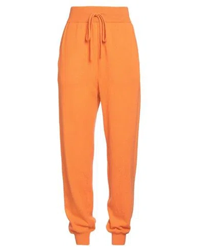Alberta Ferretti Woman Pants Orange Size 4 Polyamide, Wool, Lyocell, Cashmere In Orange