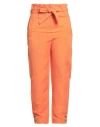 Alberta Ferretti Woman Pants Orange Size 6 Linen, Silk In Orange