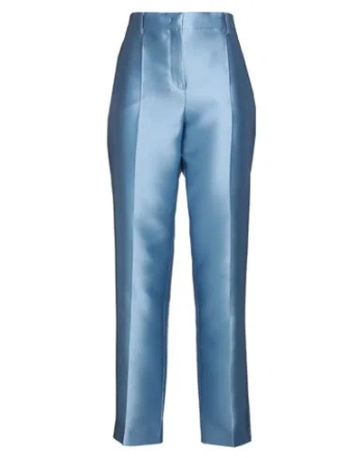 Alberta Ferretti Woman Pants Pastel Blue Size 10 Polyester, Silk