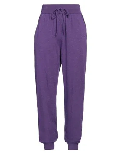 Alberta Ferretti Woman Pants Purple Size 4 Polyamide, Wool, Lyocell, Cashmere In Purple