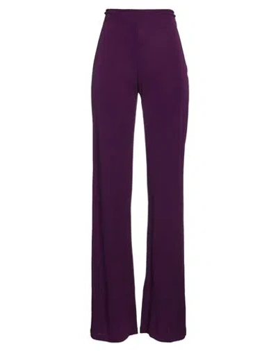Alberta Ferretti Woman Pants Purple Size 6 Viscose