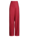 Alberta Ferretti Woman Pants Red Size 10 Virgin Wool, Elastane