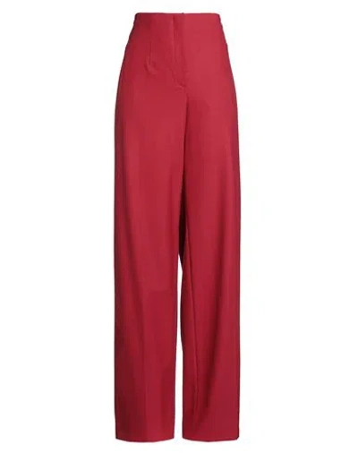 Alberta Ferretti Woman Pants Red Size 10 Virgin Wool, Elastane