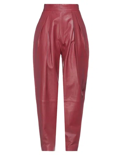 Alberta Ferretti Pants In Red