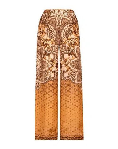 Alberta Ferretti Woman Pants Rust Size 4 Silk In Brown