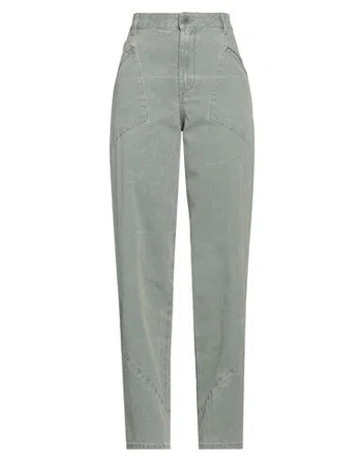Alberta Ferretti Woman Pants Sage Green Size 6 Cotton