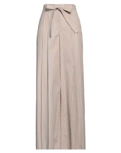 Alberta Ferretti Woman Pants Sand Size 4 Cotton In Beige