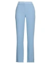 Alberta Ferretti Woman Pants Sky Blue Size 4 Acetate, Viscose
