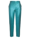 Alberta Ferretti Woman Pants Turquoise Size 10 Polyester, Silk In Blue