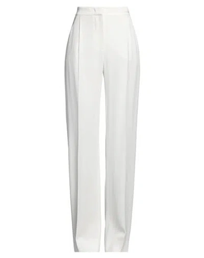 Alberta Ferretti Woman Pants White Size 4 Acetate, Viscose