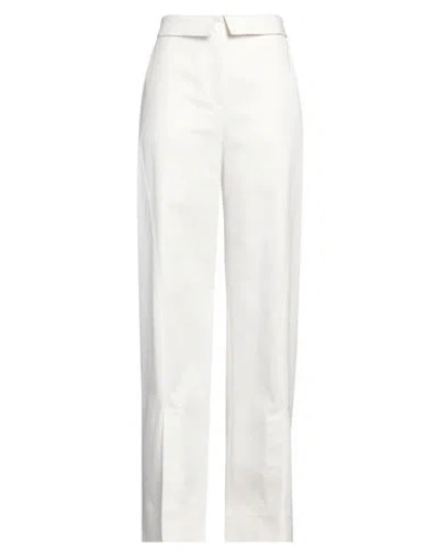 Alberta Ferretti Woman Pants White Size 10 Cotton, Elastane