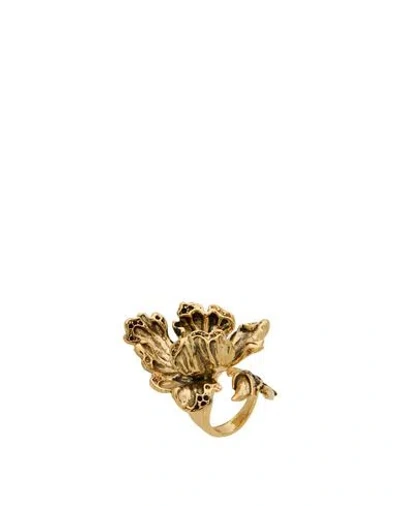 Alberta Ferretti Woman Ring Gold Size Onesize Metal