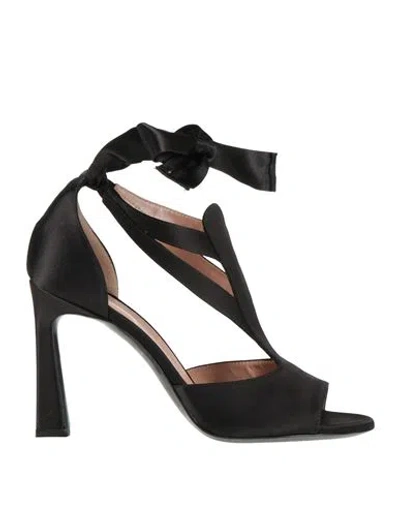Alberta Ferretti Woman Sandals Black Size 7 Textile Fibers
