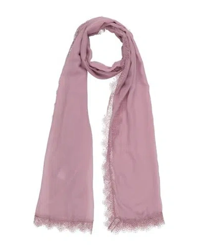 Alberta Ferretti Woman Scarf Antique Rose Size - Silk, Polyamide In Pink
