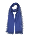 Alberta Ferretti Woman Scarf Blue Size - Silk, Polyamide
