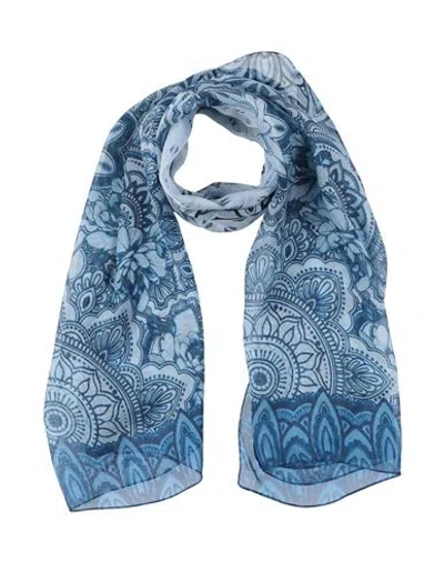 Alberta Ferretti Woman Scarf Light Blue Size - Silk