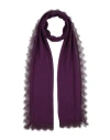 Alberta Ferretti Woman Scarf Purple Size - Silk, Polyamide