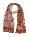 Alberta Ferretti Woman Scarf Tan Size - Silk In Brown