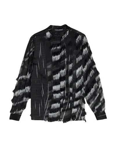 Alberta Ferretti Woman Shirt Black Size 10 Polyester, Silk, Polyamide