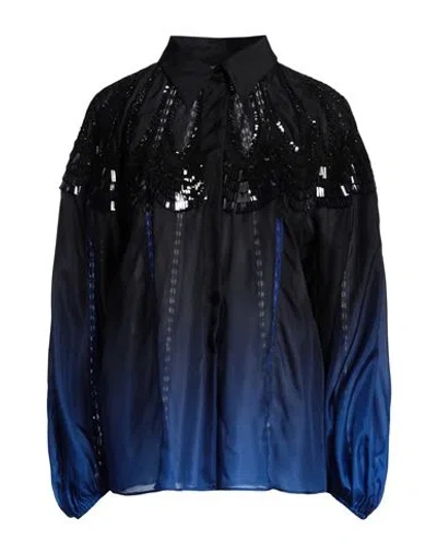 Alberta Ferretti Woman Shirt Black Size 10 Silk